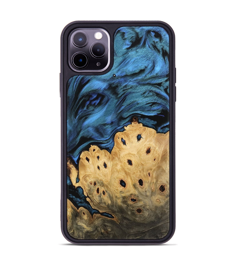 iPhone 11 Pro Max Wood Phone Case - Ingemar (Blue, 744666)