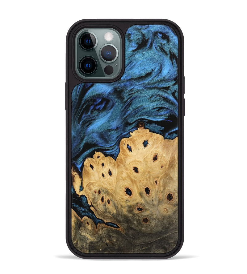 iPhone 12 Pro Max Wood Phone Case - Ingemar (Blue, 744666)