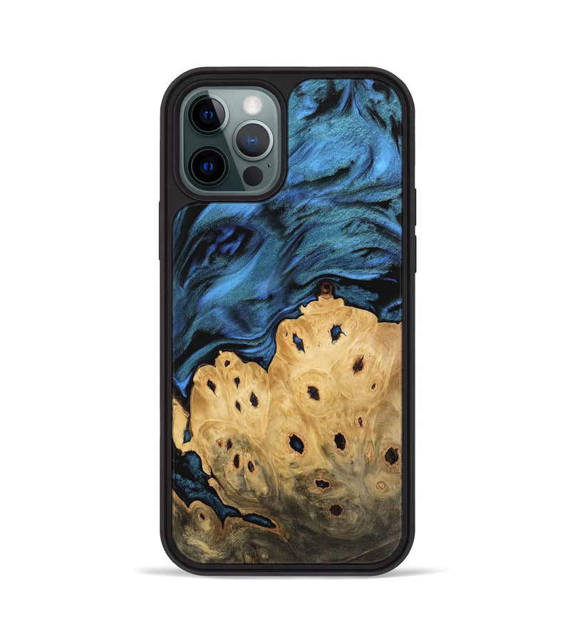 iPhone 12 Pro Wood Phone Case - Ingemar (Blue, 744666)