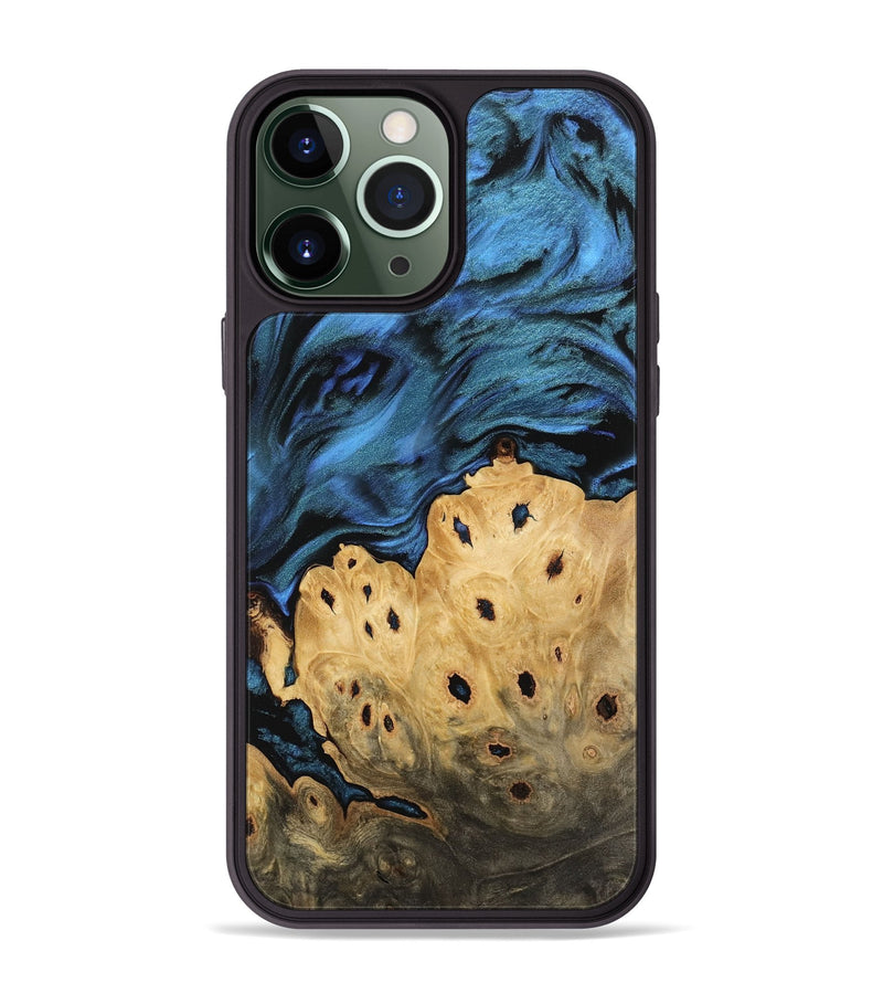 iPhone 13 Pro Max Wood Phone Case - Ingemar (Blue, 744666)