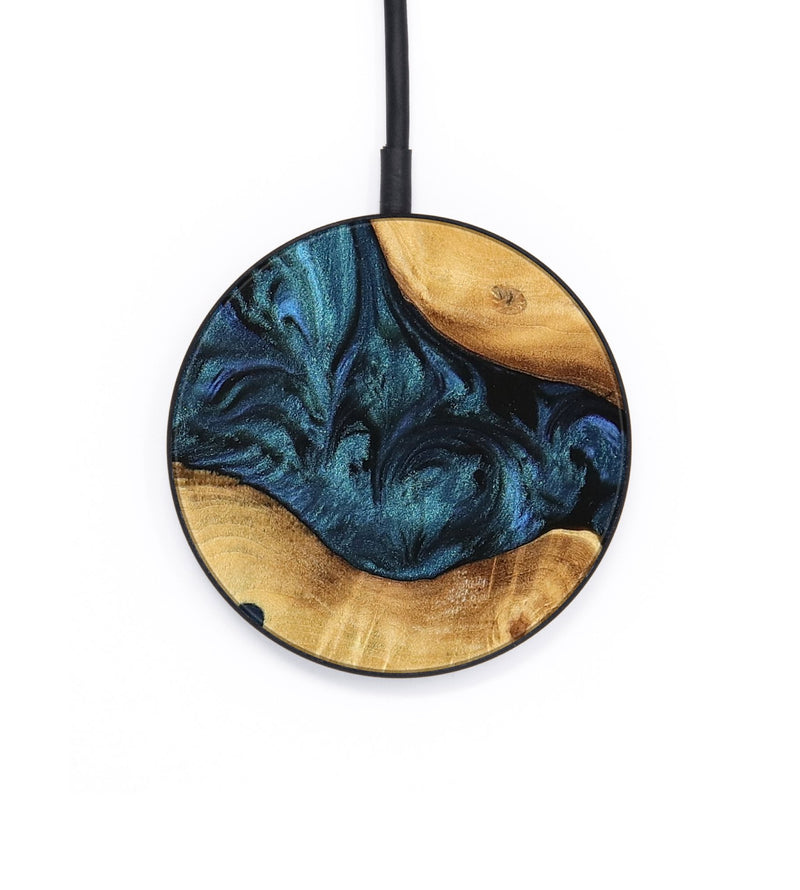 Circle Wood Wireless Charger - Trev (Blue, 744674)