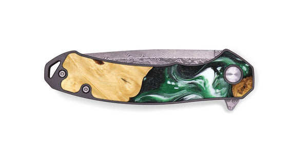 EDC Wood Pocket Knife - Hien (Green, 744688)