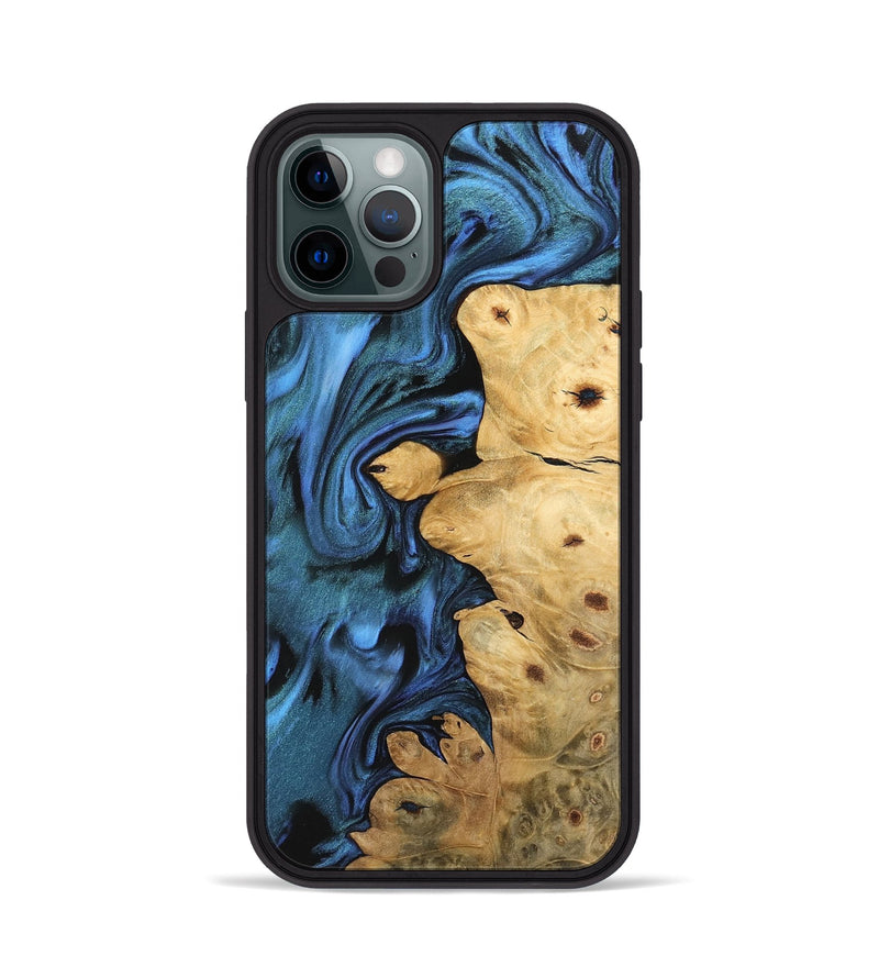 iPhone 12 Pro Wood Phone Case - Hardy (Blue, 744694)