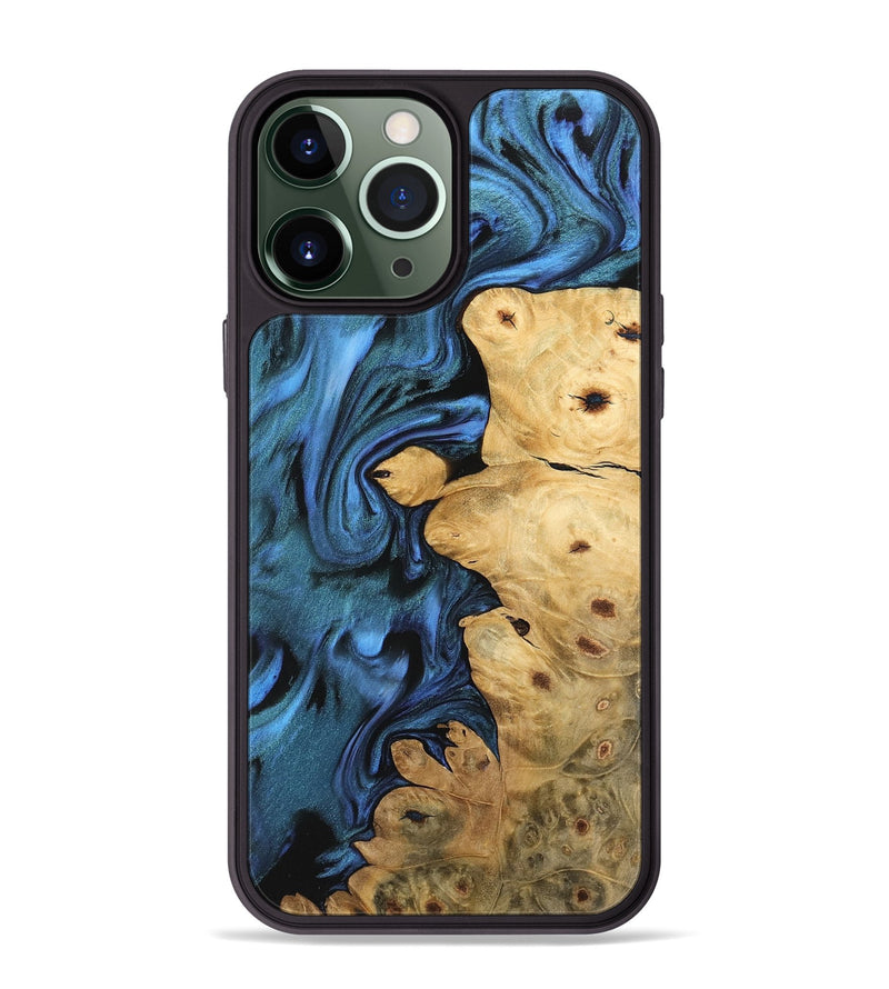 iPhone 13 Pro Max Wood Phone Case - Hardy (Blue, 744694)