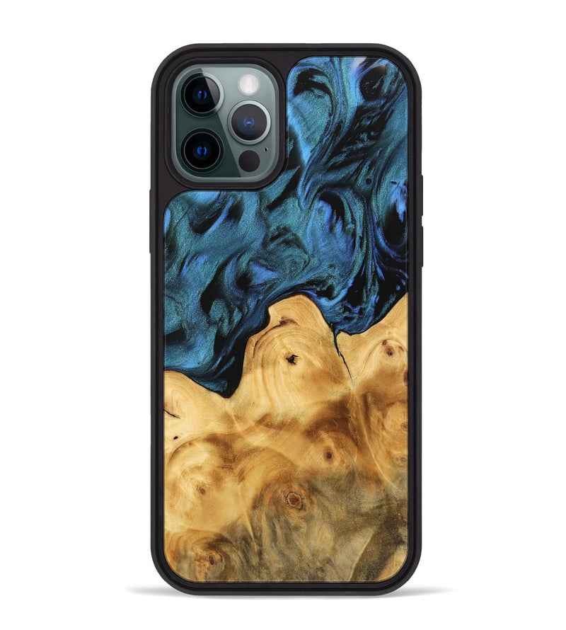 iPhone 12 Pro Max Wood Phone Case - Parham (Blue, 744701)