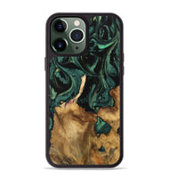 iPhone 13 Pro Max Wood Phone Case - Ranee (Green, 744721)