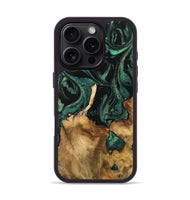 iPhone 16 Pro Wood Phone Case - Ranee (Green, 744721)