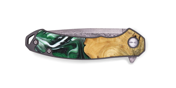 EDC Wood Pocket Knife - Kennith (Green, 744735)