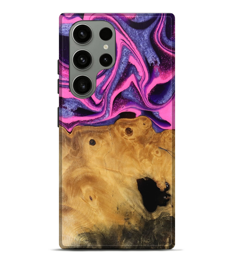 Galaxy S23 Ultra Wood Live Edge Phone Case - Barnie (Purple, 744750)