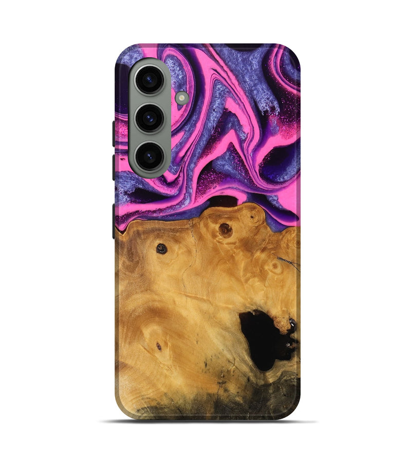 Galaxy S24 Wood Live Edge Phone Case - Barnie (Purple, 744750)