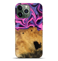 iPhone 13 Pro Max Wood Live Edge Phone Case - Barnie (Purple, 744750)