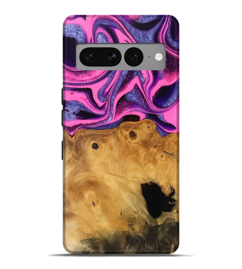 Pixel 7 Pro Wood Live Edge Phone Case - Barnie (Purple, 744750)