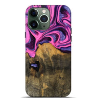 iPhone 13 Pro Max Wood Live Edge Phone Case - Rosalee (Purple, 744760)