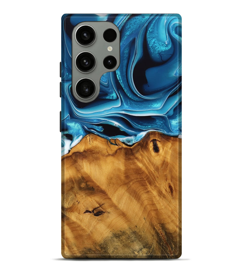 Galaxy S23 Ultra Wood Live Edge Phone Case - Khue (Blue, 744773)