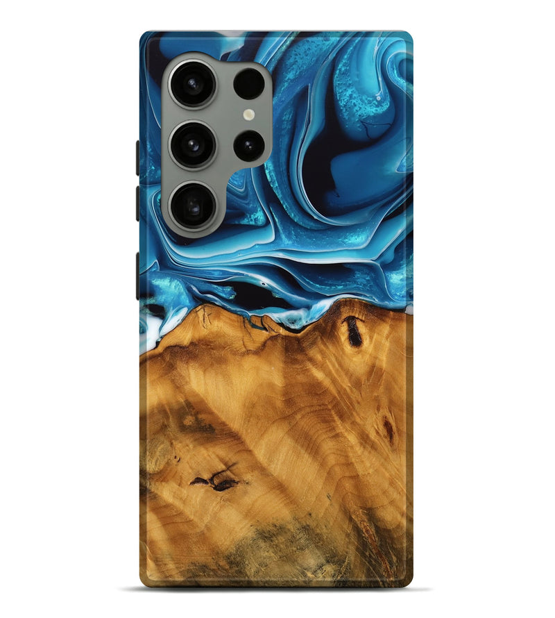 Galaxy S24 Ultra Wood Live Edge Phone Case - Khue (Blue, 744773)