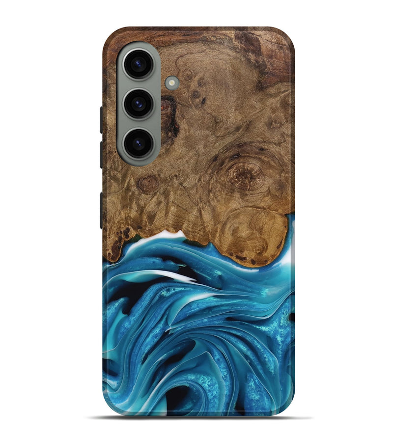 Galaxy S24 Plus Wood Live Edge Phone Case - Donia (Blue, 744776)