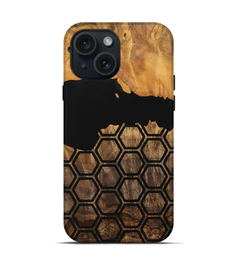 iPhone 15 Wood Live Edge Phone Case - Brenda (Pattern, 744780)