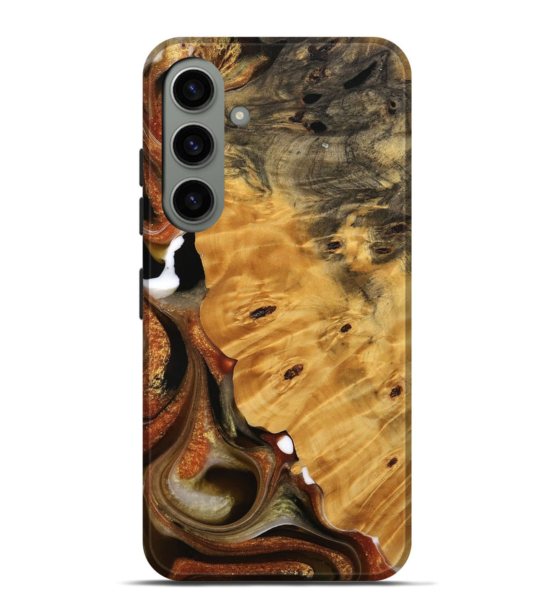 Galaxy S24 Plus Wood Live Edge Phone Case - Joanna (Black & White, 744786)