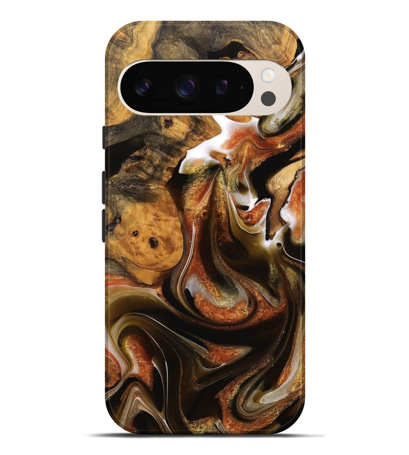 Pixel 9 Pro XL Wood Live Edge Phone Case - Juanita (Black & White, 744787)