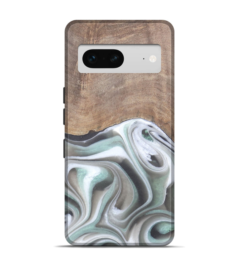 Pixel 7 Wood Live Edge Phone Case - Aarav (Black & White, 744790)