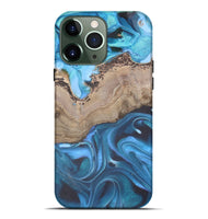 iPhone 13 Pro Max Wood Live Edge Phone Case - Enver (Blue, 744793)