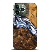 iPhone 13 Pro Max Wood Live Edge Phone Case - Moira (Blue, 744795)