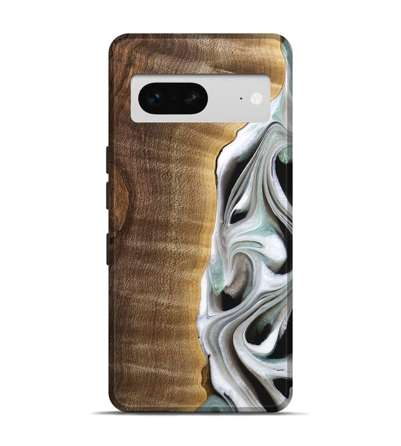 Pixel 7 Wood Live Edge Phone Case - Aubrey (Black & White, 744802)