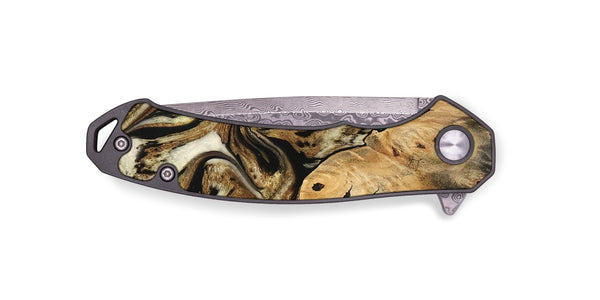 EDC Wood Pocket Knife - Surin (Black & White, 744812)