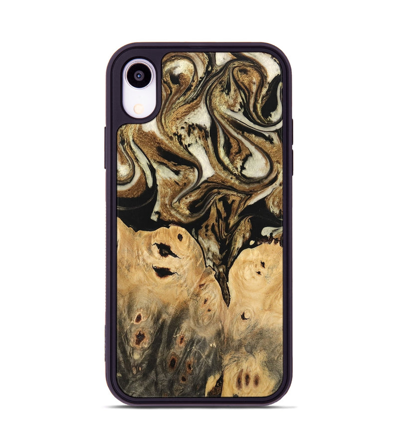 iPhone Xr Wood Phone Case - Surin (Black & White, 744812)