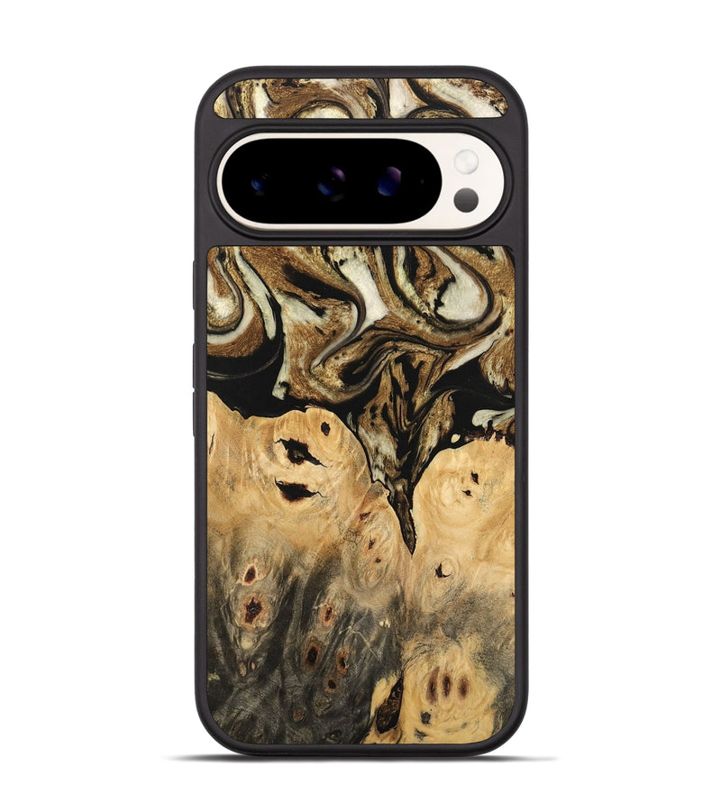 Pixel 9 Wood Phone Case - Surin (Black & White, 744812)