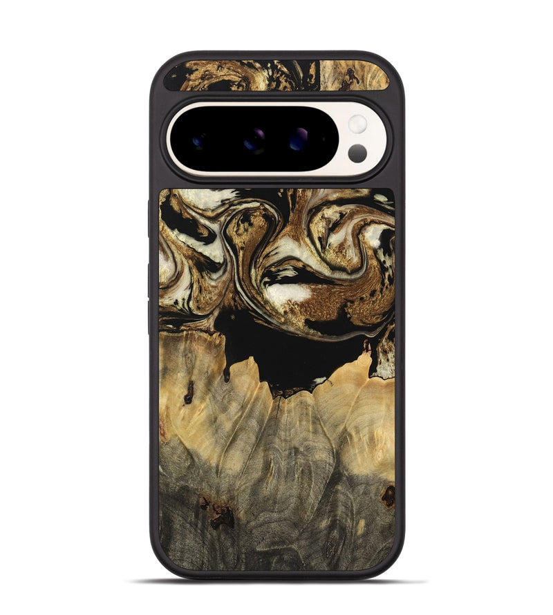 Pixel 9 Wood Phone Case - Felicia (Black & White, 744820)