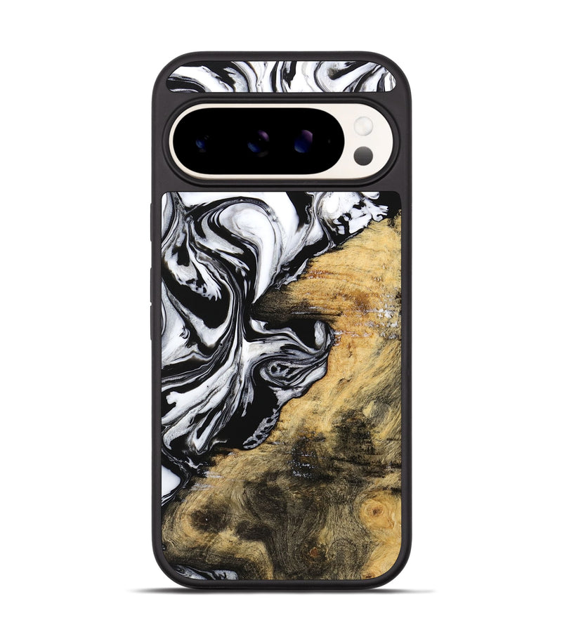 Pixel 9 Wood Phone Case - Abbe (Black & White, 744829)