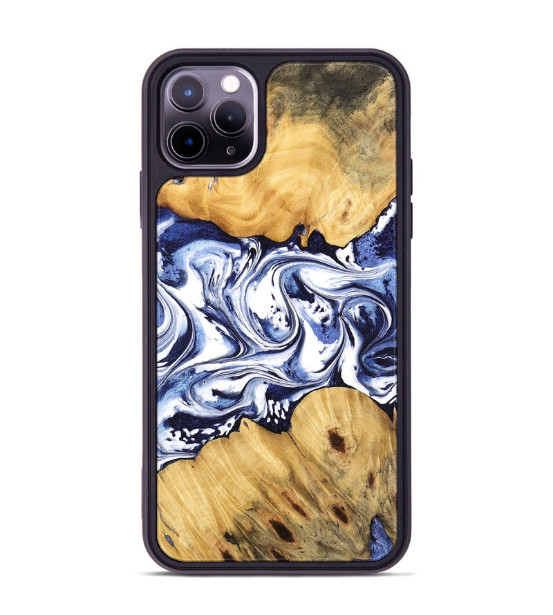 iPhone 11 Pro Max Wood Phone Case - Pearle (Blue, 744830)