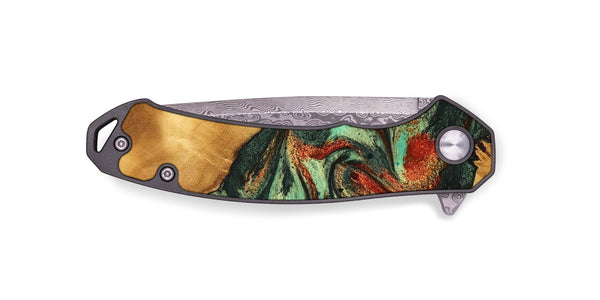 EDC Wood Pocket Knife - Letty (Green, 744839)