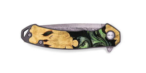 EDC Wood Pocket Knife - Androma (Green, 744847)