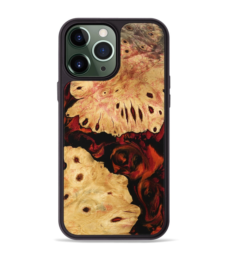 iPhone 13 Pro Max Wood Phone Case - Firat (Red, 744872)