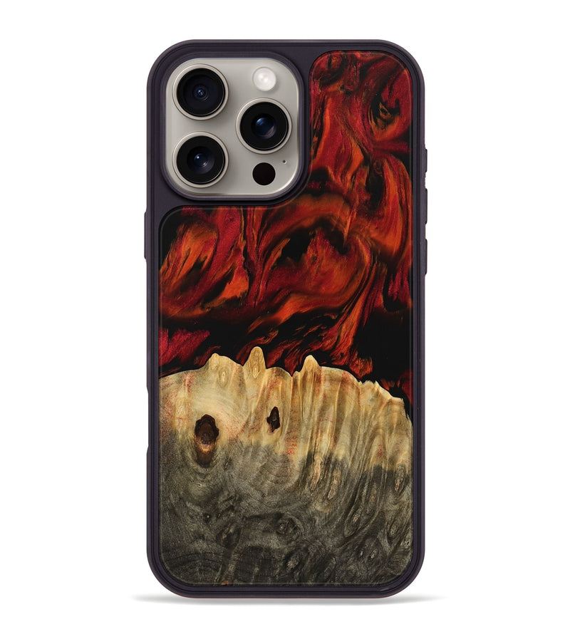 iPhone 16 Pro Max Wood Phone Case - Herbie (Red, 744873)