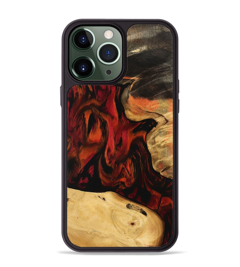 iPhone 13 Pro Max Wood Phone Case - Ainslie (Red, 744883)