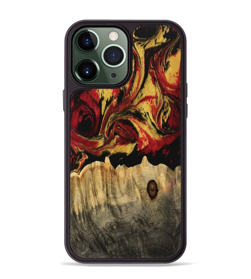 iPhone 13 Pro Max Wood Phone Case - Fidel (Red, 744895)