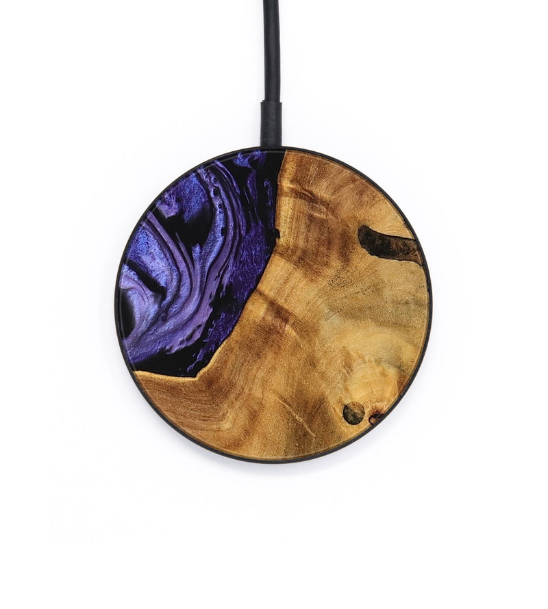 Circle Wood Wireless Charger - Niko (Purple, 744918)