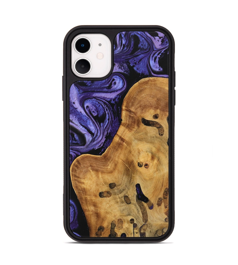 iPhone 11 Wood Phone Case - Niko (Purple, 744918)