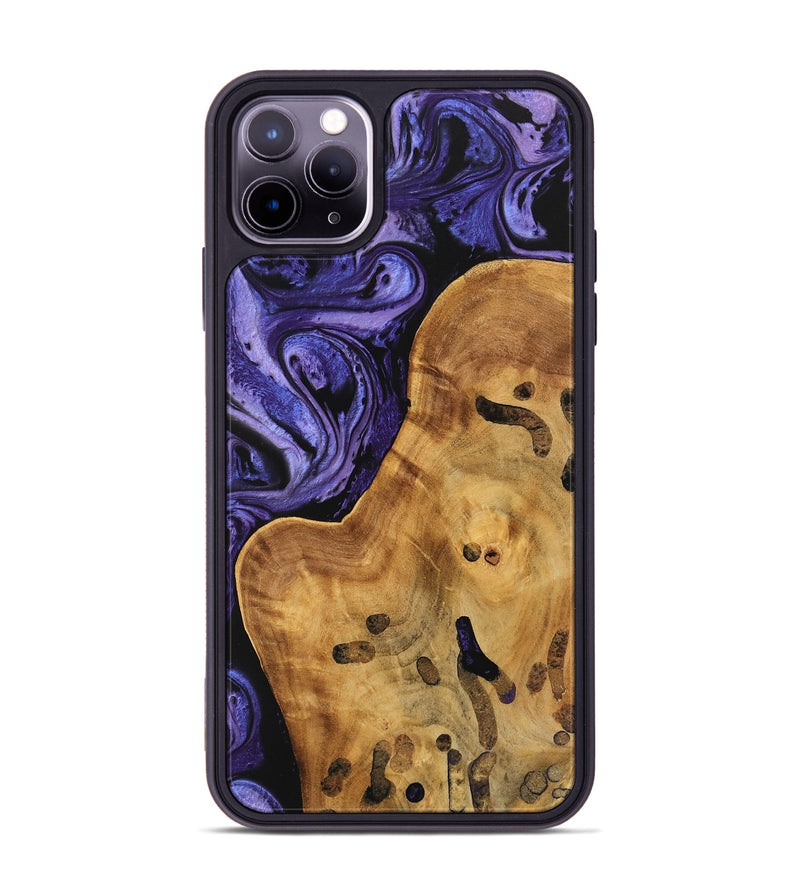 iPhone 11 Pro Max Wood Phone Case - Niko (Purple, 744918)