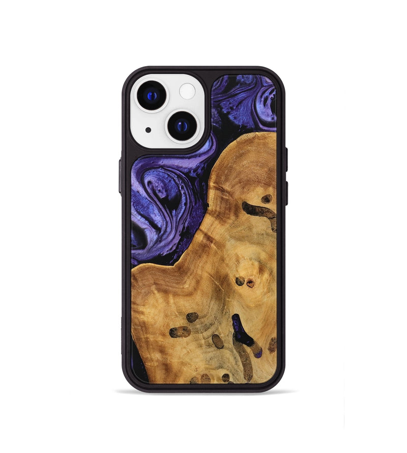 iPhone 13 mini Wood Phone Case - Niko (Purple, 744918)