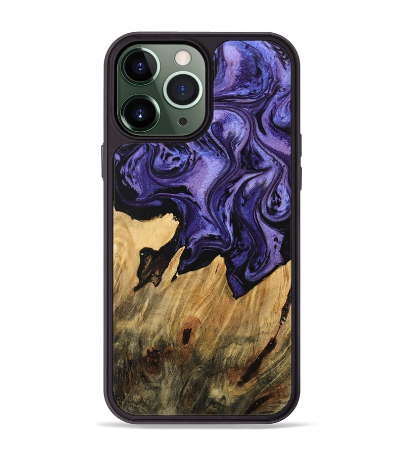 iPhone 13 Pro Max Wood Phone Case - Fonda (Purple, 744919)