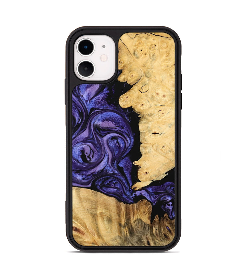 iPhone 11 Wood Phone Case - Tyreek (Purple, 744922)