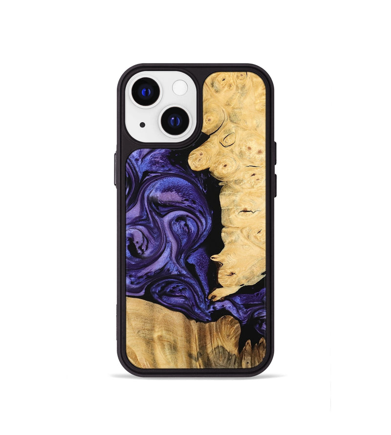 iPhone 13 mini Wood Phone Case - Tyreek (Purple, 744922)