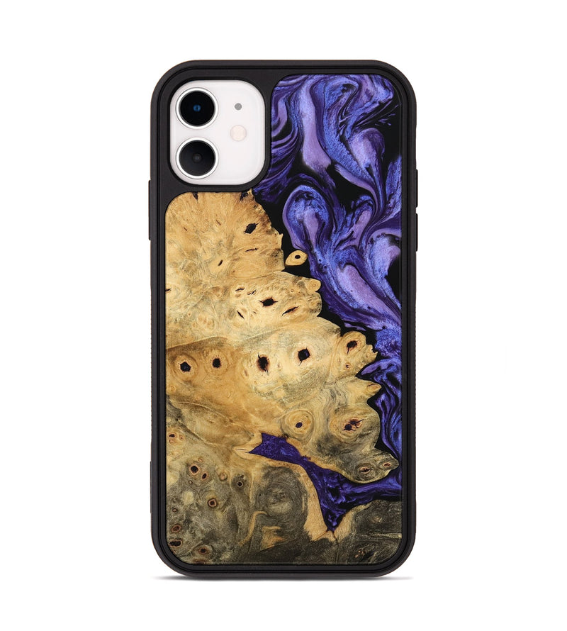 iPhone 11 Wood Phone Case - Sanaa (Purple, 744938)