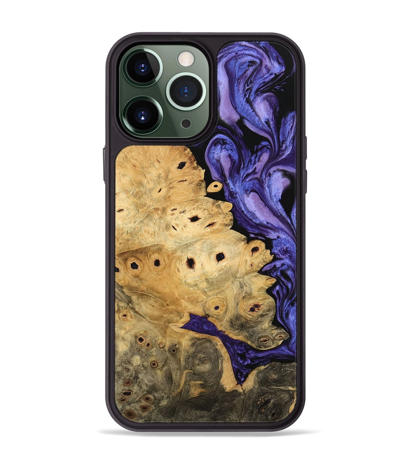 iPhone 13 Pro Max Wood Phone Case - Sanaa (Purple, 744938)