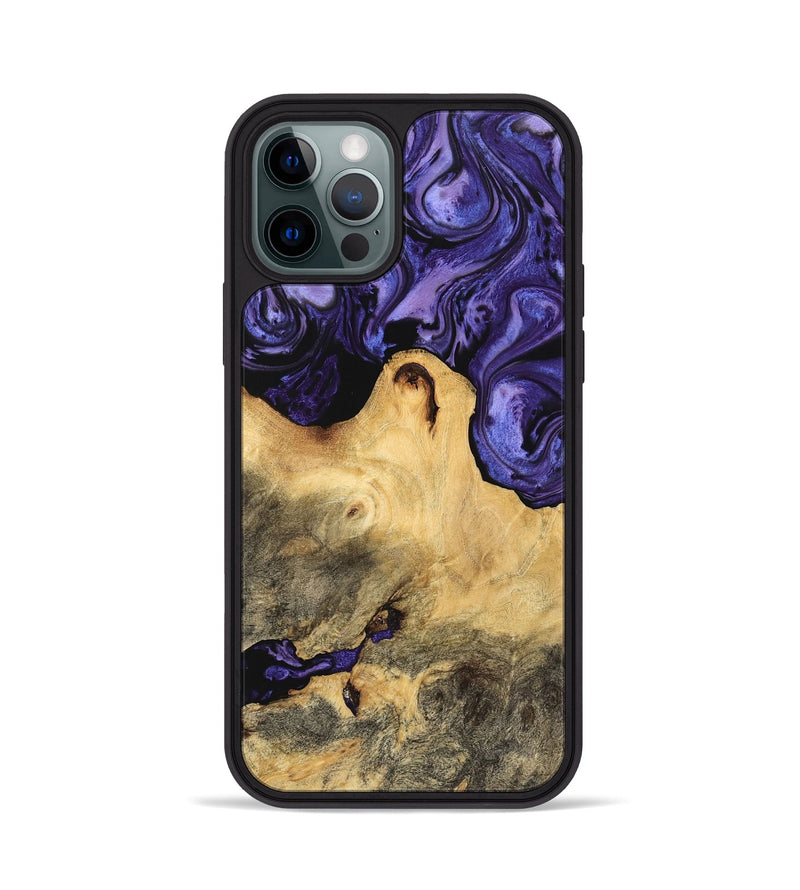 iPhone 12 Pro Wood Phone Case - Aiyana (Purple, 744939)