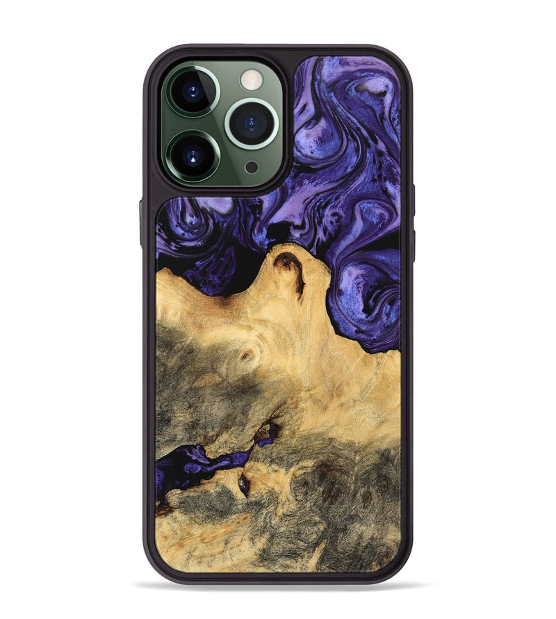 iPhone 13 Pro Max Wood Phone Case - Aiyana (Purple, 744939)